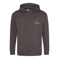Load image into Gallery viewer, Angmering - On - Sea - Unisex Zip Hoodie (Back Logo Option)
