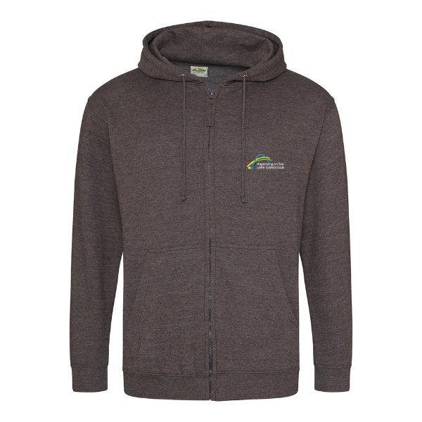 Angmering - On - Sea - Unisex Zip Hoodie (Back Logo Option)