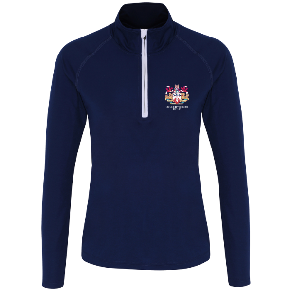 Kent University - Women's Long Sleeve Performance 1/4 Zip