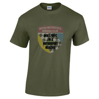Load image into Gallery viewer, British Motorsports Marshals Club - Don&#39;t Panic Tee Shirt
