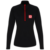 Load image into Gallery viewer, Kiss Gyms - Women&#39;s Long Sleeve Performance 1/4 Zip
