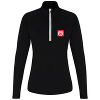 Load image into Gallery viewer, Kiss Gyms - Women&#39;s Long Sleeve Performance 1/4 Zip
