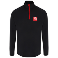 Load image into Gallery viewer, Kiss Gyms - Men&#39;s Long Sleeve Performance 1/4 Zip
