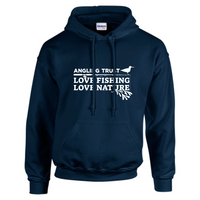 Load image into Gallery viewer, Love Fishing Love Nature - Unisex Hoodie -  Saltwater
