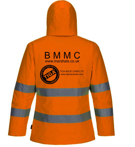 British Motorsports Marshals Club - TIGA - Leo Workwear Hi Vis Torridge Breathable Lightweight Anorak