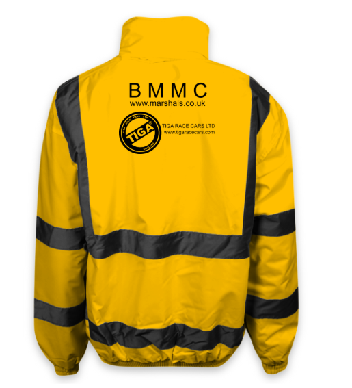 British Motorsports Marshals Club - TIGA - Uneek Hi-Vis Executive Jacket