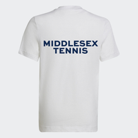 Load image into Gallery viewer, Middlesex Tennis - Young Adults White Jersey
