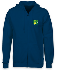 Load image into Gallery viewer, Trottiscliffe Tennis Club - Gildan Adult Full Zip Hooded Sweatshirt
