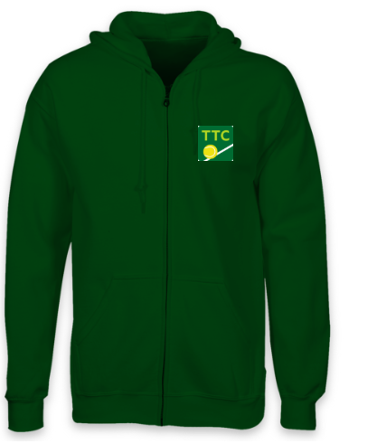 Trottiscliffe Tennis Club - Gildan Adult Full Zip Hooded Sweatshirt