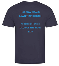 Load image into Gallery viewer, Harrow Weald Lawn Tennis Club - HWLTC Performance T-Shirt Men's Club of the year
