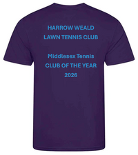 Load image into Gallery viewer, Harrow Weald Lawn Tennis Club - HWLTC Performance T-Shirt Men's Club of the year
