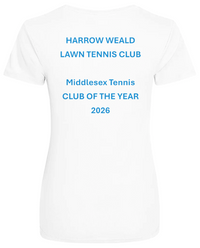 Load image into Gallery viewer, Harrow Weald Lawn Tennis Club - HWLTC Performance T-Shirt Women's Club of the year
