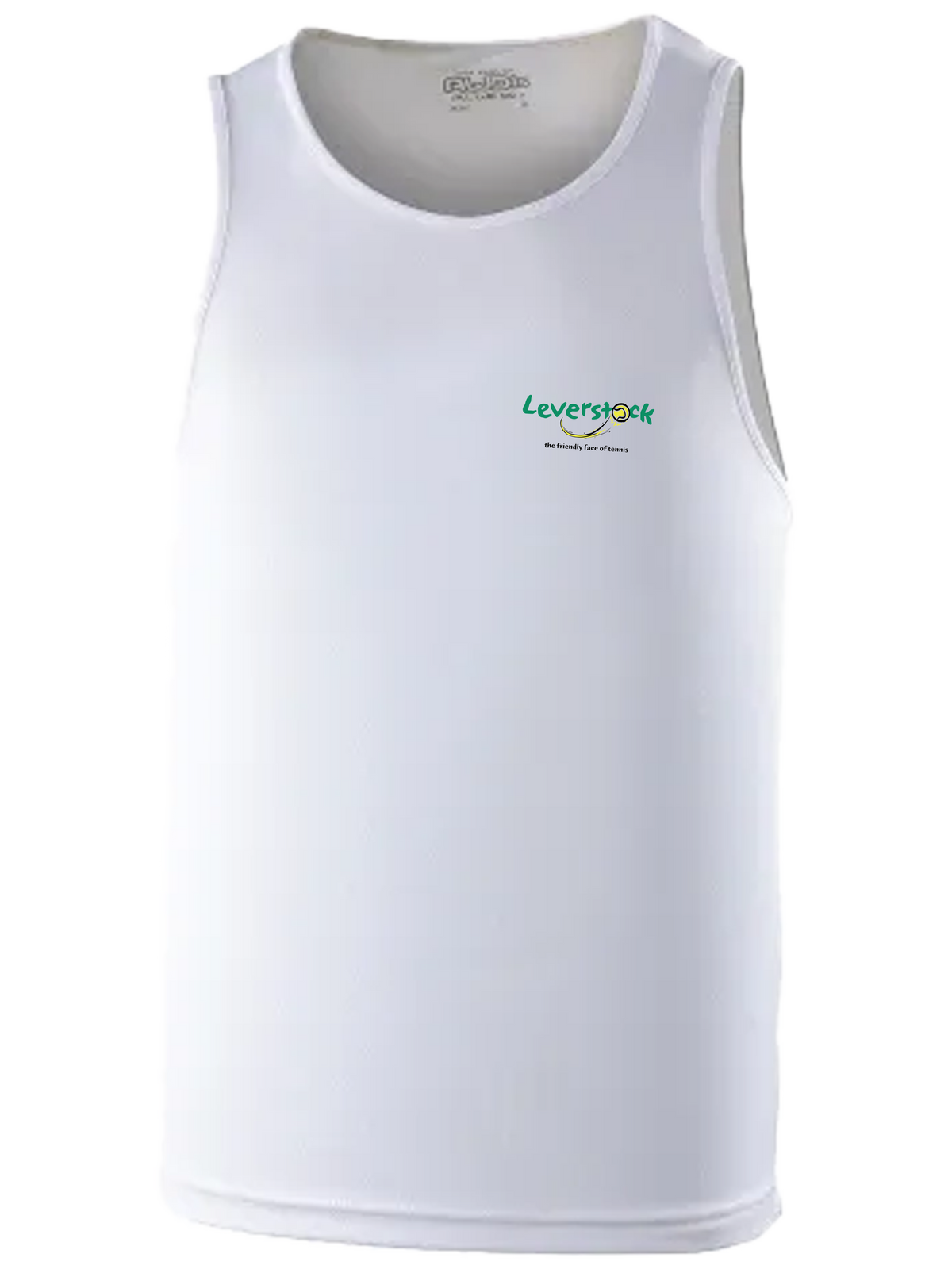 LS - Men's Performance Vest - Green text