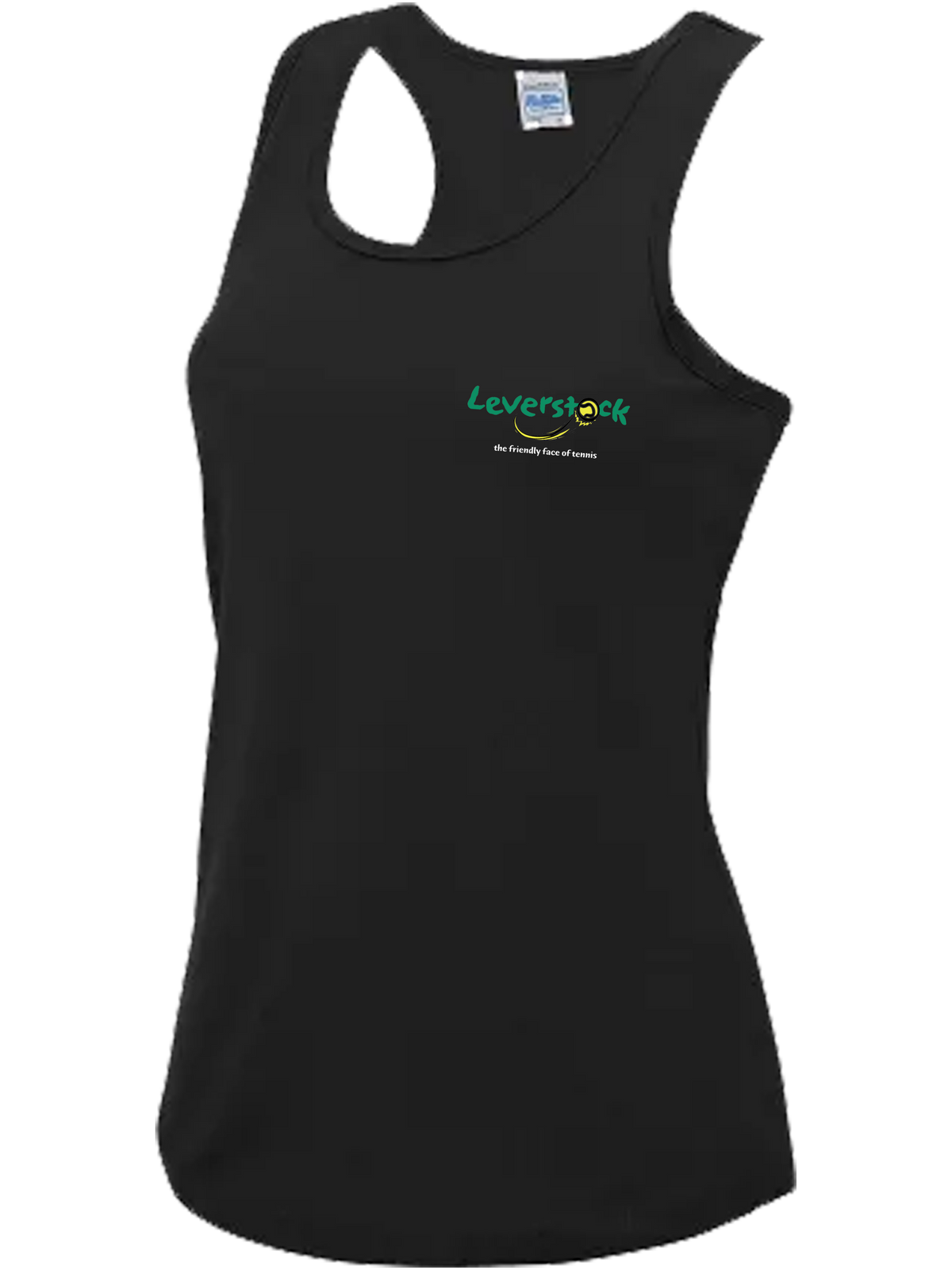 LS - Women's Performance Vest - White text