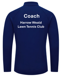 Load image into Gallery viewer, Harrow Weald Lawn Tennis Club - Men's Coach Long Sleeve Performance 1/4 Zip
