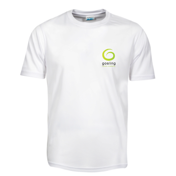 Gosling Tennis Academy - Men's Performance Team T-Shirt - White