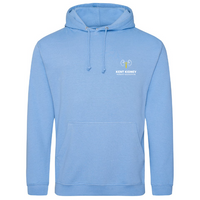 Load image into Gallery viewer, Kent Kidney Patients - Embroidered Hoodie - Blue

