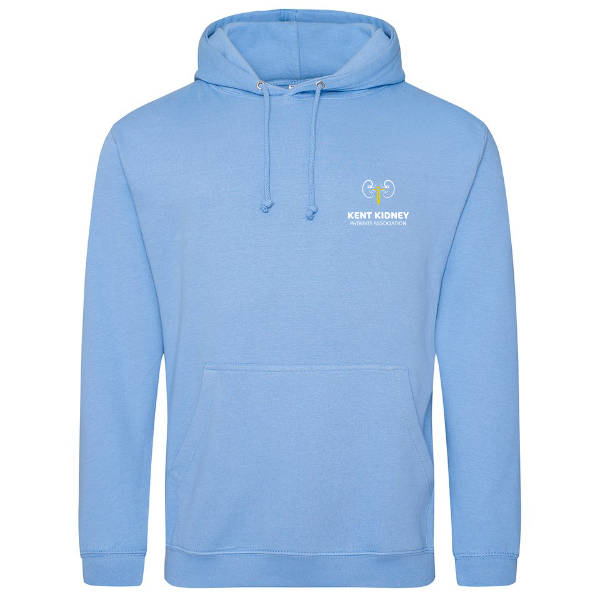 Embroidered Hoodie - Blue