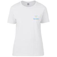 Load image into Gallery viewer, Kent Kidney Patients - Women’s Premium Cotton T-Shirt - White
