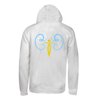 Load image into Gallery viewer, Kent Kidney Patients - Embroidered Hoodie - White
