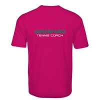 Load image into Gallery viewer, Greenford Tennis Club - Men&#39;s Performance Coach T-Shirt
