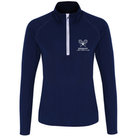Load image into Gallery viewer, Didsbury Lawn Tennis Club - Women&#39;s Long Sleeve Performance 1/4 Zip
