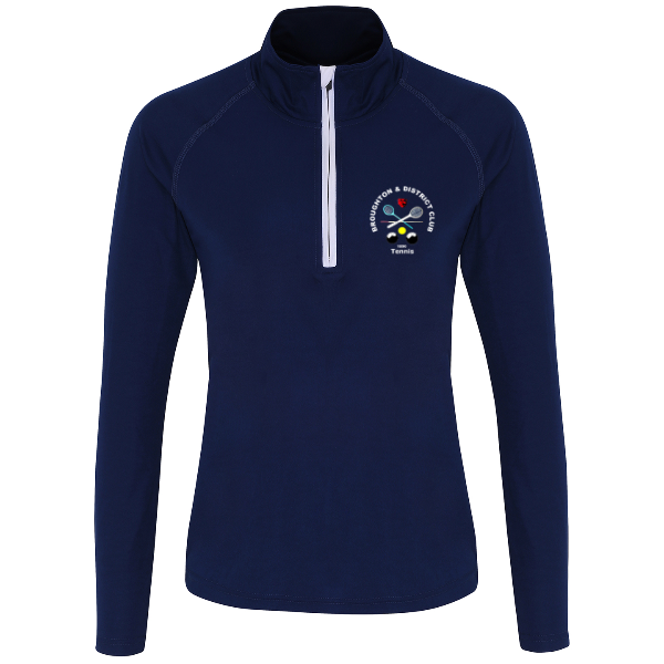 Broughton and District - Women’s Long Sleeve Performance ¼ Zip